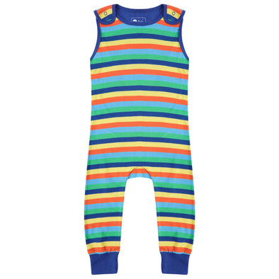 Piccalilly Rainbow Stripes Dungarees