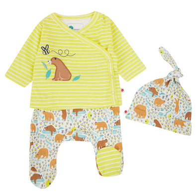 Piccalilly Baby Bear 3 Piece Baby Set