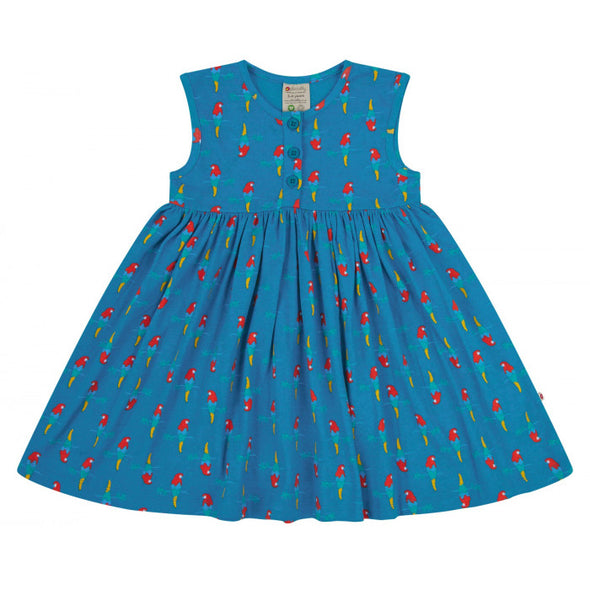Piccalilly Parrot Button Dress