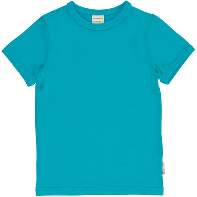 Maxomorra Turquoise Short Sleeved Top