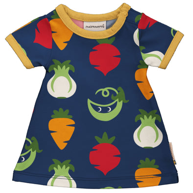 Maxomorra Vegetables Doll Short Sleeved Dress