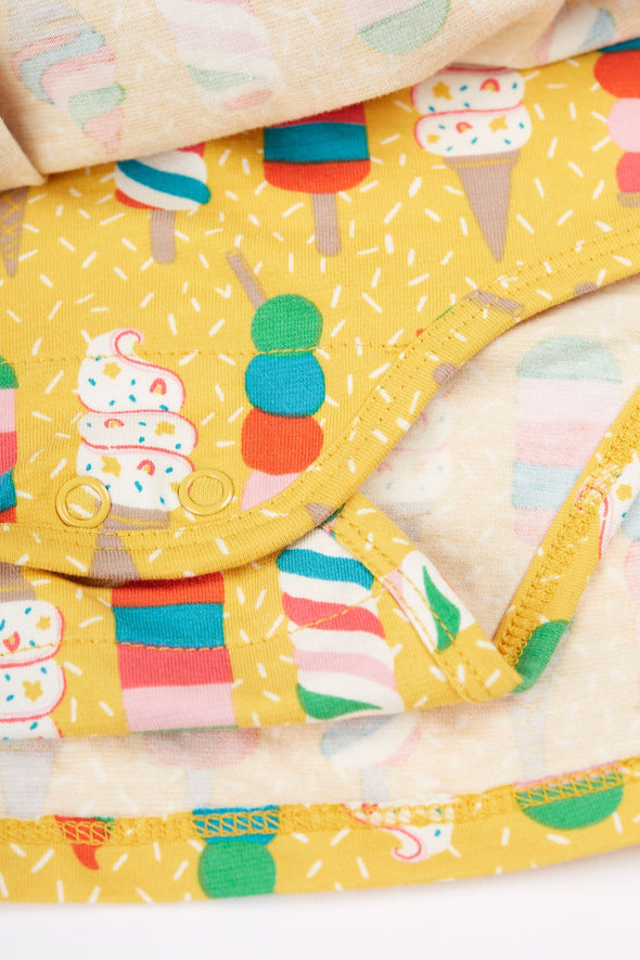 Frugi Rainbow Sprinkles Dara Baby Body Dress