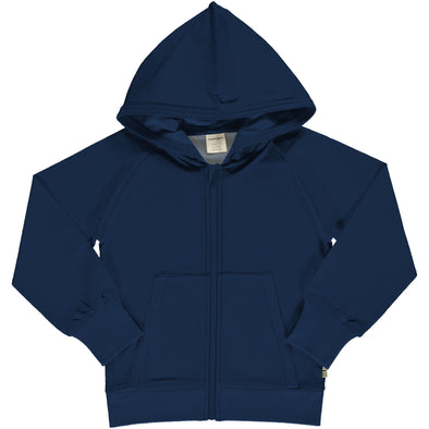 Maxomorra Navy Sweat Zip Hoodie