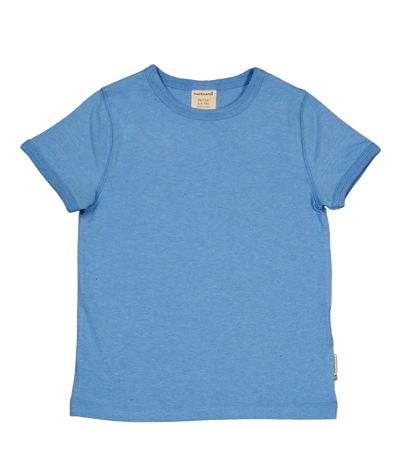 Maxomorra Blue Melange Short Sleeved T-Shirt