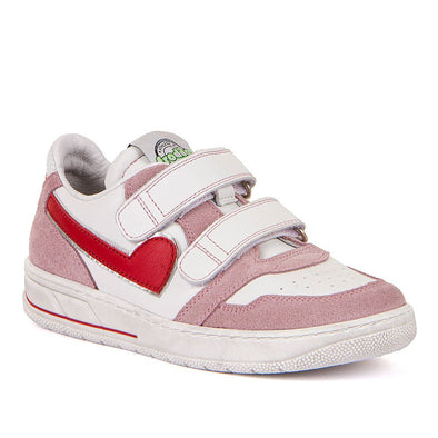 Froddo White and Pink Athletic Low Top Trainers