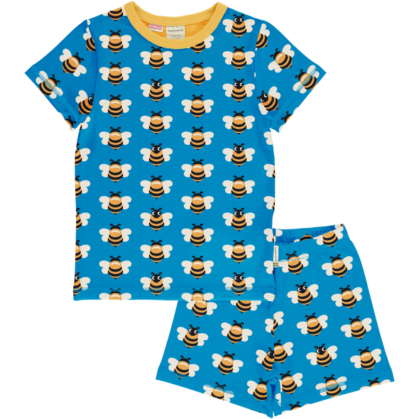 Maxomorra Picnic Bee Short Pyjamas