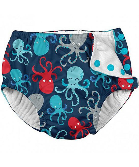 Green Sprouts Navy Octopus Snaps Reusable Swim Nappy