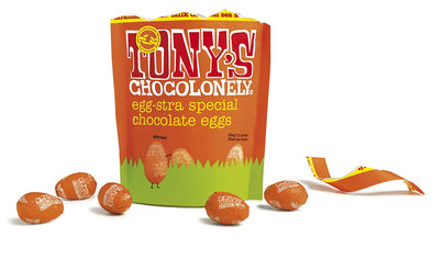 Tony's Chocolonely Easter Eggs Sea Salt Caramel Pouch 178g