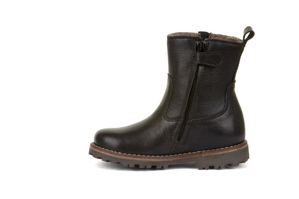 Froddo Maxine Buckle Black Wool Lined Waterproof Boots