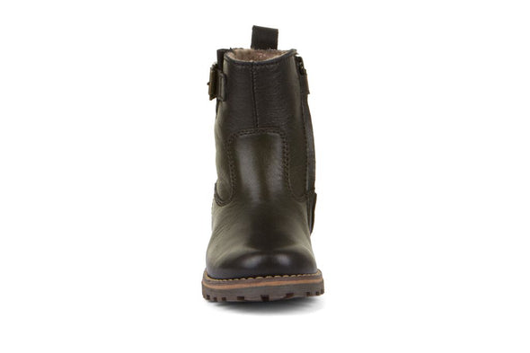 Froddo Maxine Buckle Black Wool Lined Waterproof Boots