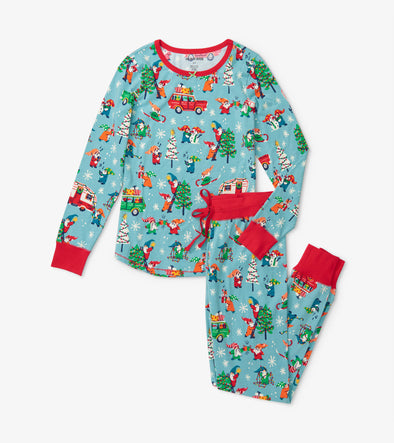Little Blue House Women's Gnome for the Holidays Pyjamas